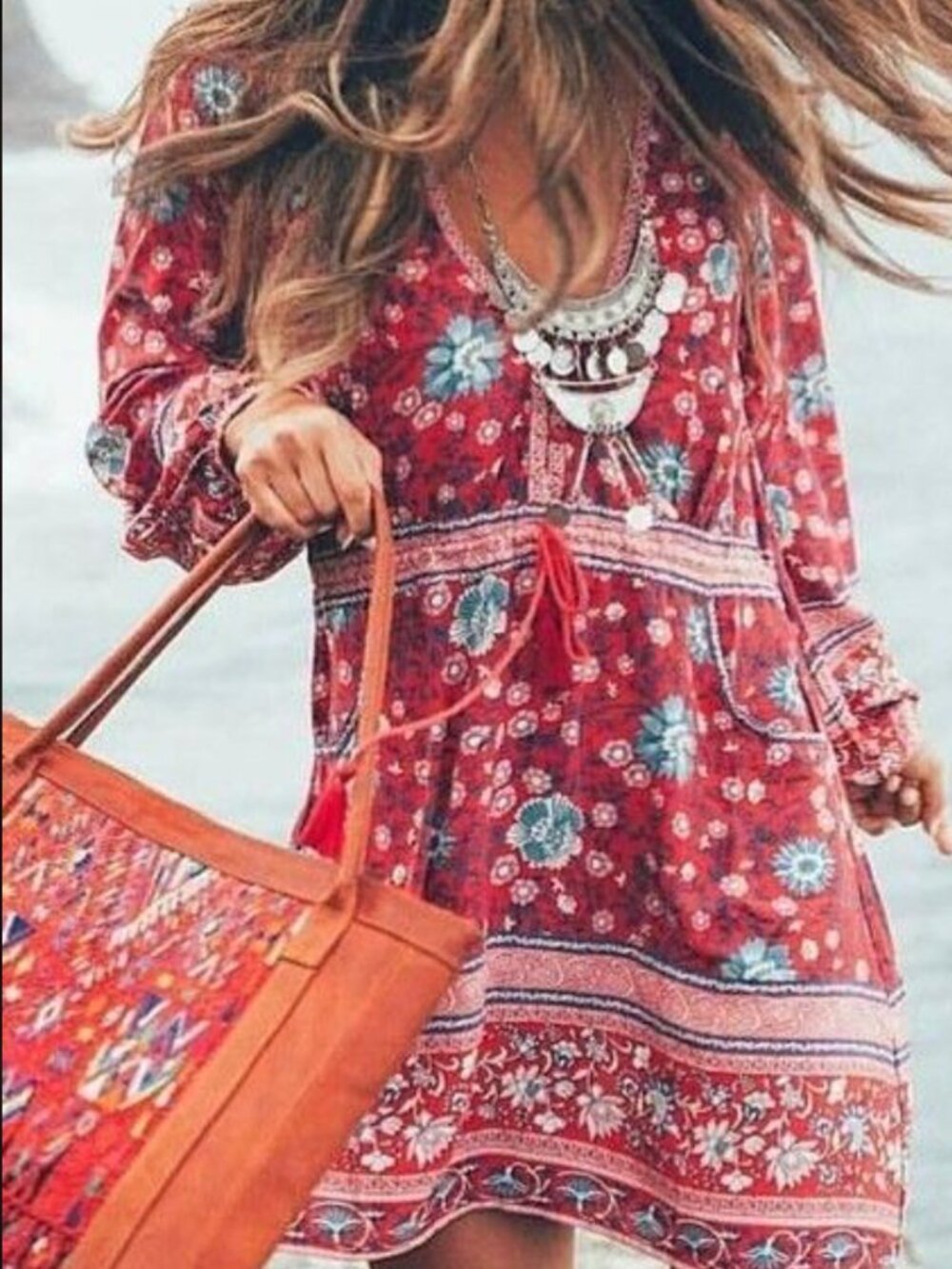 Spell & The Gypsy Folktown Mini Dress – Wine – Size Small – EUC